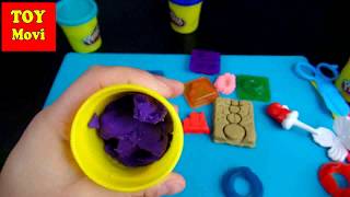 KNETE PLAYDOH Schneemann Formen mit Knetmasse Play Doh Video Deutsch Kneten [upl. by Brandais]