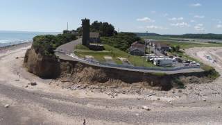 Fourth Cliff at Humarock drone video  Lakeside  Fantastic Voyage [upl. by Jann554]