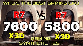 7600x3d vs 14600k vs 5800x3d vs R7 7700x vs R5 7600x vs R5 5600 vs İ5 12400f vs i7 14700k [upl. by Hudson541]