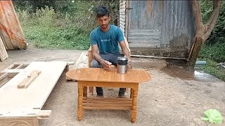 tea table kaise banta hai sikhetea table designwoodworkingcarpenterwooden furniture [upl. by Nibor206]