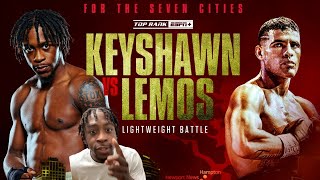 KEYSHAWN DAVIS KOs OVERWEIGHT LEMOS FIGHT COMMENTARY [upl. by Gazzo]