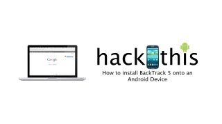 How To Install BackTrack 5 on an Android Device [upl. by Nevuer]