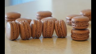 Chocolate Macaron Recipe  With RegularAllPurpose Flour  No Almond Flour [upl. by Theodore]