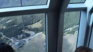 Fuente De cable car from inside the cabin [upl. by Haidebez]