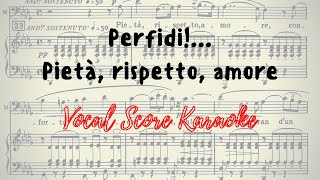 Perfidi Pietà rispetto amore Vocal Score  Karaoke Macbeth by G Verdi [upl. by Ripley588]