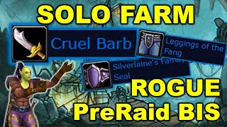 How to SOLO FARM your PreRaid BIS Rogue Gear in Season of Discovery [upl. by Desma]