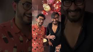 CarryMinati with Ajay Devgan for Runway 34 promotion Mayday Ajey Nagar movie [upl. by Ahseihs]