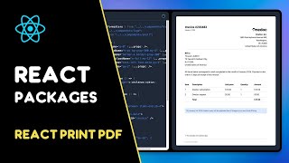 React Print PDF Build and generate PDF using React [upl. by Miguelita]