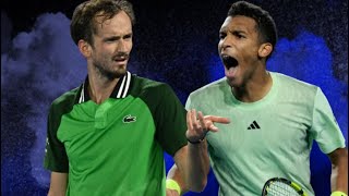 Felix AugerAliassime vs Daniil Medvedev  Australian Open 2024 [upl. by Lunna]