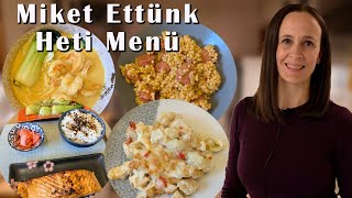 Miket Ettünk VLOG  Tarhonyás kolbász Csirkés Gnocchi Curry Rák leves  ebéd és vacsora ötletek [upl. by Ardiekal]