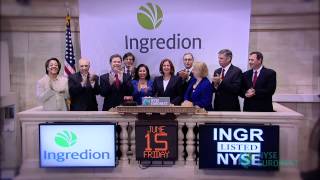 Corn Products International Changes Name to Ingredion Incorporated rings the NYSE Opening Bell [upl. by Atnahsal798]