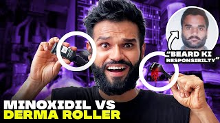 Minoxidil vs Derma Roller For Fast Beard Growth  How To Grow Beard  BeYourBest Grooming San Kalra [upl. by Noreik654]