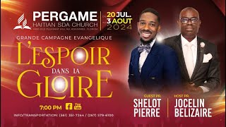 Crusade Night 9  Past Shelot Pierre  Pergame Haitian SDA Church Evangelist Service  72824 [upl. by Ilarrold]