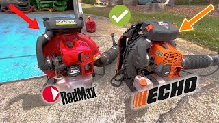 Echo 9010T and RedMax 8560 take on WET Fall Cleanup [upl. by Baun]