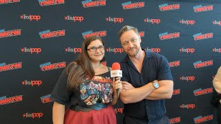 Will James McAvoy be in Deadpool 3  Interview for His Dark Materials at New York ComicCon 2022 [upl. by Kaela]