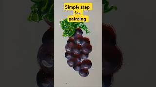 Painting techniques for beginners🍇🥰arttrendingshorts [upl. by Siuluj]