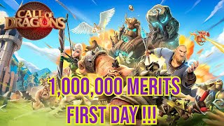 1 MILLION MERITS FIRST DAY Statue Fights Season 2 callofdragons [upl. by Ainot621]