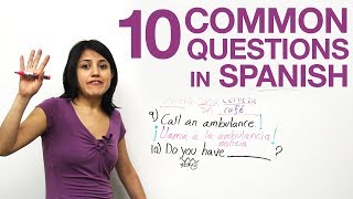 10 common questions in Spanish [upl. by Byrd]