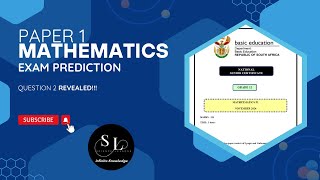 MATHEMATICS EXAM PREDICTION  Grade 12 November 2024 Question 2 [upl. by Eryn]