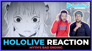 HOLOLIVE  MYTHS BAD ENDING REACTION HOLOMYTH VS INA  AN ABSOLUTE MASTERPIECE [upl. by Kiel]