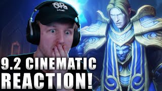 Anduin Raid Finale Reaction  Shadowlands Eternitys End Ingame Cinematic [upl. by Lavona]