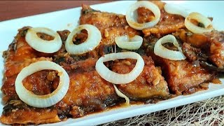 HOW TO COOK FISH STEAK BANGUS STEAK RECIPE I BISTEK NA BANGUS [upl. by Sivrad329]