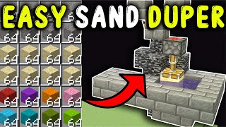 EASY SAND DUPER in Minecraft Bedrock 121 NOT WORKING READ DESCRIPTION [upl. by Sitoiyanap]