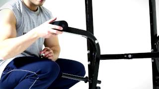 Montage  Klarfit Hantelbank mit Ablage Armcurlern und Beincurler [upl. by Chura]