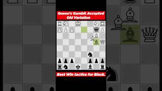 Best Win tactics for Black Queens Gambit Accepted  chess [upl. by Kirkwood504]