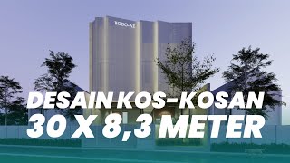 Desain KosKosan Seluas 30 x 83 Meter  Modern Industrial  SakabumiArsitek [upl. by Atnovart98]