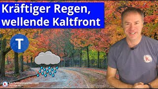 Teils kräftiger Regen in der kommenden Nacht  Weiterhin erstmal keine große Kälte in Sicht [upl. by Maurita]