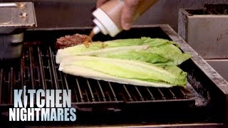 Chef Serves Gordon Grilled Lettuce  Kitchen Nightmares [upl. by Lipman]