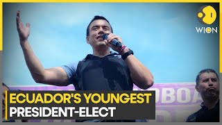 Daniel Noboa wins Ecuadors presidency as the youngest elect  WION [upl. by Alyosha]