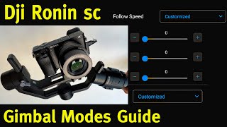 dji ronin sc gimbal modes settings how to use explained guide tutorial in hindi [upl. by Larson]