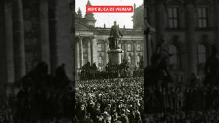 REPÚBLICA DEL WEIMAR el fallido experimento democrático en Alemania [upl. by Ax509]