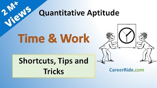 Time and Work  Shortcuts amp Tricks for Placement Tests Job Interviews amp Exams [upl. by Fawna]