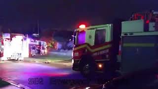 QFES 507A 509A 511A 515A 850O all on scene house fire Tingalpa [upl. by Atimad]