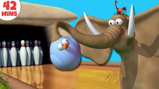 Gazoon  Elephant On A Roll  Funny Animals Cartoons by HooplaKidz TV [upl. by Nylhtac152]