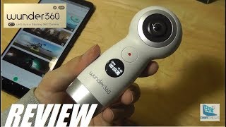 REVIEW Wunder360 C1  4K 360 VR Camera WiFi [upl. by Tacklind]