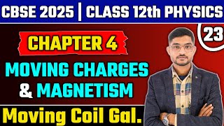 CBSE 2025 Physics  Moving Coil Galvanometer  Sensitivity of Galvanometer NCERT  CBSE  Class 12th [upl. by Lashondra]