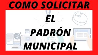 ✅ Como SOLICITAR el EMPADRONAMIENTO MUNICIPAL ✅ [upl. by Buffum]