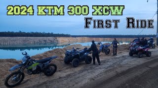 2024 Ktm 300 xcw First ride [upl. by Adirehs]