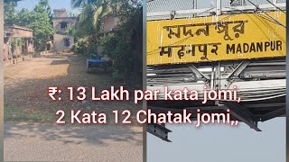 ₹ 13 Lakh Par Kata jomi Madanpur Santinagar Uttar Para Whatsaap alNo 8820923468 [upl. by Honniball546]