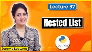 Nested List in Python  Python Tutorials for Beginners lec37 [upl. by Rani]