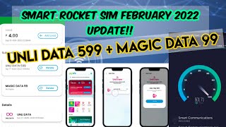 SMART Rocket SIM Tips and Tricks UNLI DATA 599  MAGIC DATA 99 No Speed Limit [upl. by Harts154]