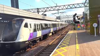 Elizabeth line train at Stratford station [upl. by Etnauj]