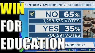 Kentucky Voters REJECT School Privatization Measure [upl. by Alburga]