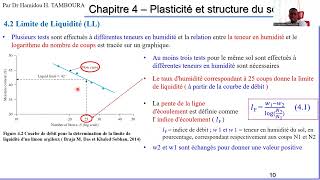 Limite de LiquiditéChapitre 4 – Plasticité et structure du sol Partie1Mécanique des Sol [upl. by Ahsim813]