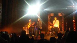 Heffron Drive feat Logan Henderson  BTR Medley live  Turin March 13 2016 [upl. by Ertnod]