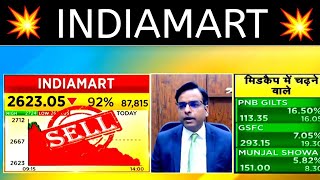 INDIAMART SHARE 🇮🇳 INDIAMART SHARE NEWS TODAY  INDIAMART SHARE LATEST NEWS 🇮🇳 [upl. by Dunlavy]